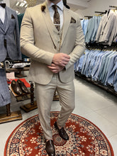 Beige pak heren
